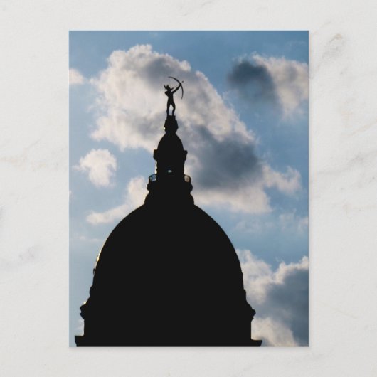 Carte Postale Dôme de la capitale Topeka Kansas (Devant)