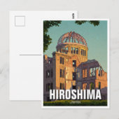 Carte Postale Dôme de la paix de Hiroshima au Japon (Devant / Derrière)
