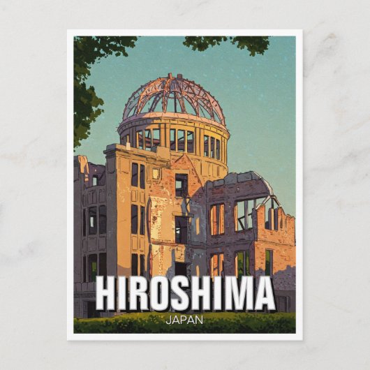 Carte Postale Dôme de la paix de Hiroshima au Japon (Devant)