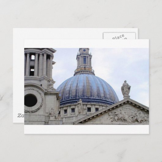 Carte Postale Dôme de Londres (Devant / Derrière)