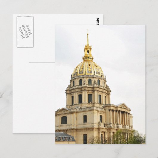 Carte Postale Dôme des Invalides (Devant / Derrière)