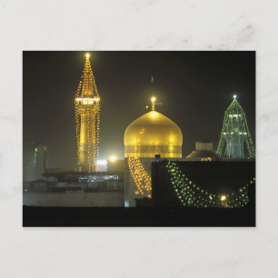 Carte Postale Dôme doré du complexe du sanctuaire de l'Imam Reza