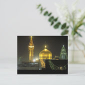 Carte Postale Dôme doré du complexe du sanctuaire de l'Imam Reza (Debout devant)