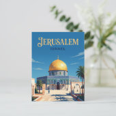 Carte Postale Dôme du Rocher Israël (Debout devant)