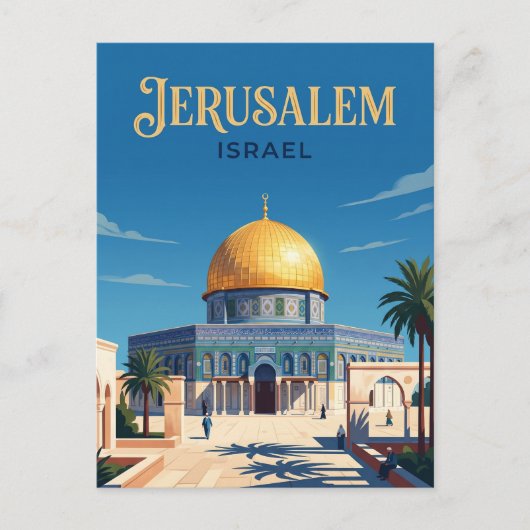 Carte Postale Dôme du Rocher Israël (Devant)