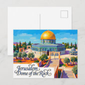 Carte Postale Dôme du Rocher Israël (Devant / Derrière)