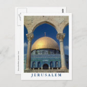 Carte postale "Dôme du rocher, Jérusalem" (Devant / Derrière)