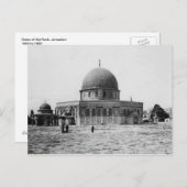 Carte Postale Dôme du Rocher, Jérusalem Vintage (Devant / Derrière)