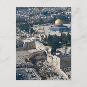 Carte Postale Dôme du Rocher, vieille ville Jérusalem, Israël