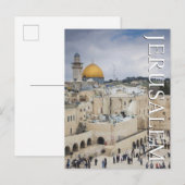 Carte Postale Dôme du Rocher | Western Wall Plaza, Jérusalem (Devant / Derrière)