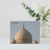 Carte Postale dômes du taj mahal (Debout devant)