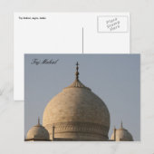 Carte Postale dômes du taj mahal (Devant / Derrière)