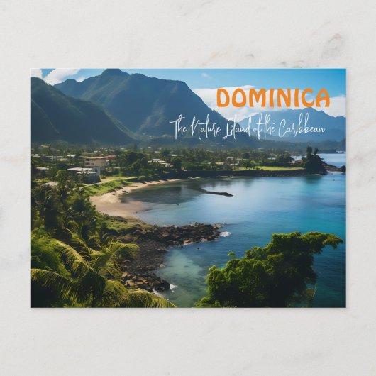 Carte Postale DOMINICA L'île naturelle des Caraïbes (Devant)