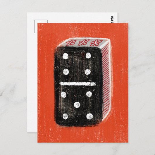 Carte postale Domino (Devant / Derrière)