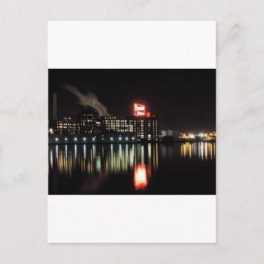 Carte Postale Domino Sugar Baltimore la nuit (Devant)