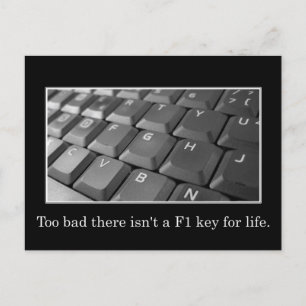 Carte Postale Dommage d'avoir de l'aide dans la vie n'est pas si