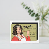 Carte Postale Dommage que je ne l'aie pas fait moi-même (Debout devant)