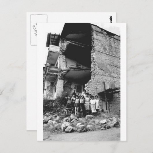 Carte Postale Dommages à Stepanakert (Devant / Derrière)