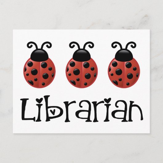 Carte Postale Don de la bibliothèque Ladybug (Devant)