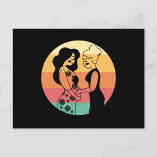 Carte Postale Don de naissance à la grossesse de Doula Midwoman