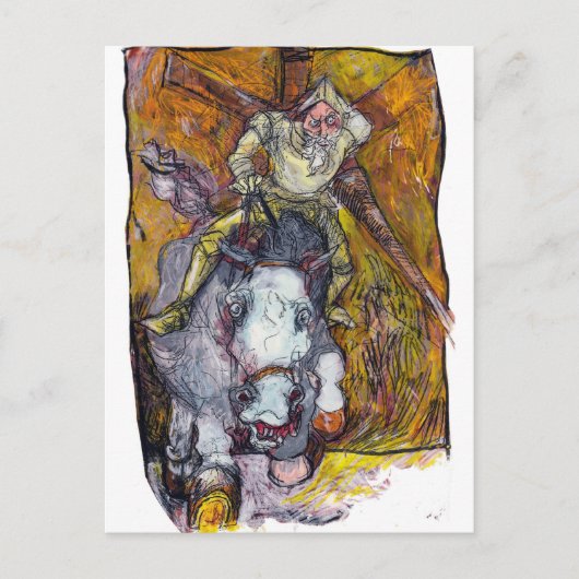 Carte Postale Don Quichotte (Devant)