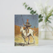 Carte Postale Don Quichotte (Debout devant)