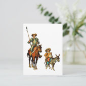 Carte Postale Don Quichotte et Sancho Panza (Debout devant)
