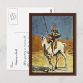 Carte Postale Don Quichotte Et Sancho Panza De Daumier Honoré (B (Devant / Derrière)