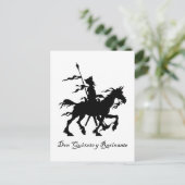 Carte Postale Don Quichotte Repart (Debout devant)