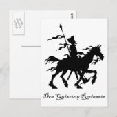 Carte Postale Don Quichotte y Rocinante (Devant / Derrière)