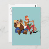 Carte Postale DON QUIJOTE & SANCHO - 400 ans (Devant / Derrière)