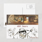 Carte Postale DON QUIXOTE - Arrière - plan de dessin animé (1979 (Devant / Derrière)