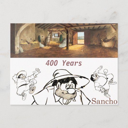 Carte Postale DON QUIXOTE - Arrière - plan de dessin animé (1979 (Devant)