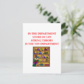 Carte Postale don théorie STRING (Debout devant)