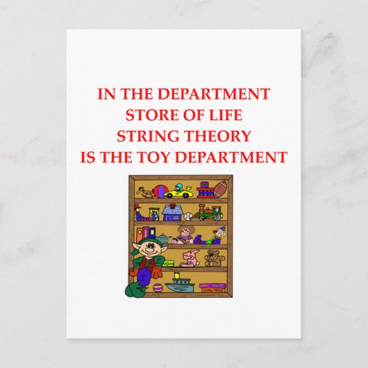 Carte Postale don théorie STRING (Devant)
