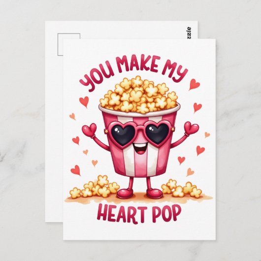 Carte Postale Don Valentine | Tu Fais Mon Coeur (Devant / Derrière)