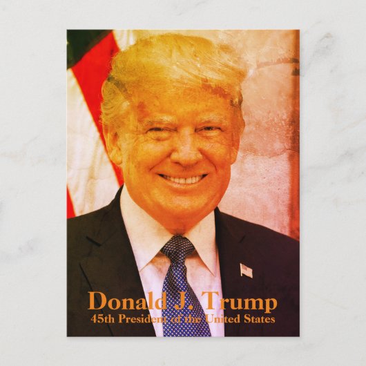 Carte Postale Donald J. Trump, 45e président des États-Unis (Devant)