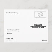 Carte postale Donald J.Trump Fire Trump (Dos)