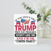 Carte Postale Donald Trump (Debout devant)
