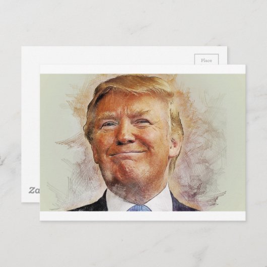 Carte Postale Donald Trump (Devant / Derrière)