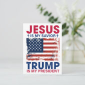 Carte Postale Donald Trump (Debout devant)