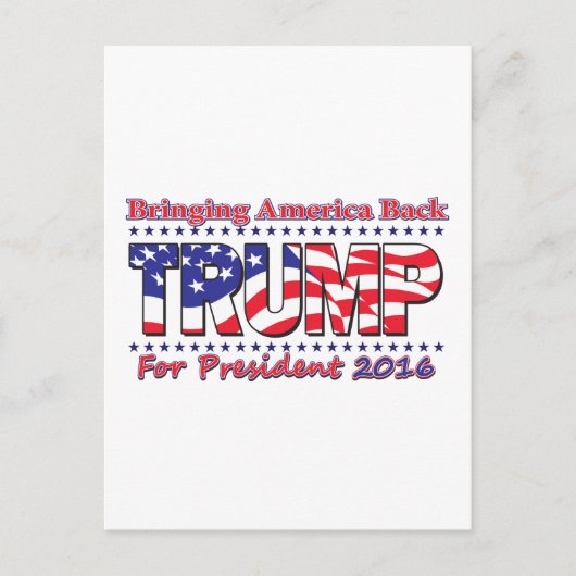 Carte Postale Donald Trump (Devant)