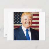 Carte Postale Donald Trump (Devant / Derrière)