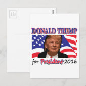 Carte Postale Donald Trump (Devant / Derrière)