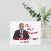 Carte postale Donald TRUMP 2016 (Debout devant)
