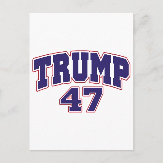 Carte Postale Donald Trump 47 (Devant)
