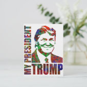 Carte Postale Donald Trump candidat à la présidentielle de 2016 (Debout devant)