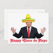 Carte Postale Donald Trump Cinco de Mayo (Devant / Derrière)
