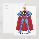 Carte Postale Donald Trump Homme De Vol (Devant / Derrière)