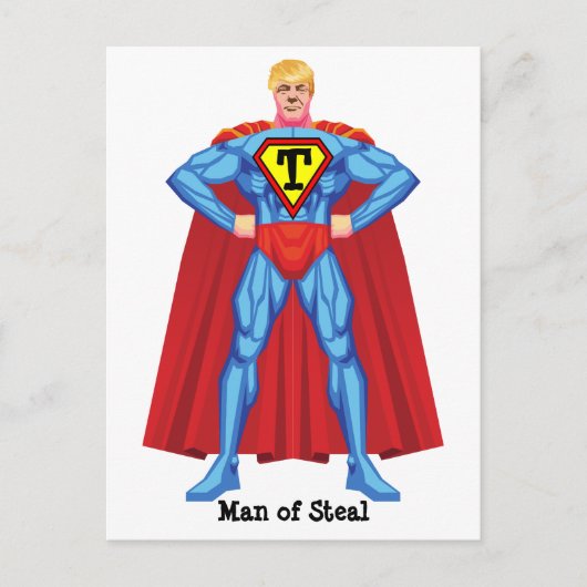 Carte Postale Donald Trump Homme De Vol (Devant)